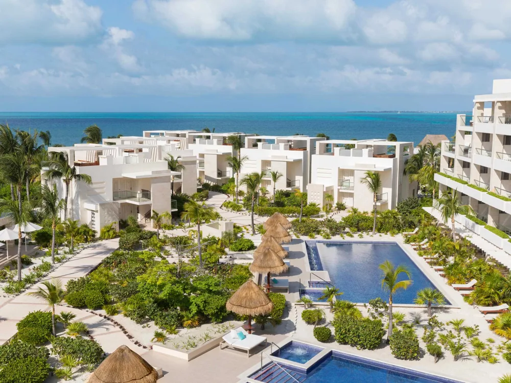 Resort pools and accommodation buildings — Beloved Playa Mujeres